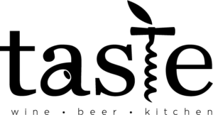 taste wine beer kitchen logo
