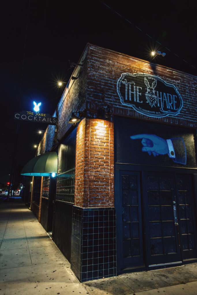 the hare entrance night