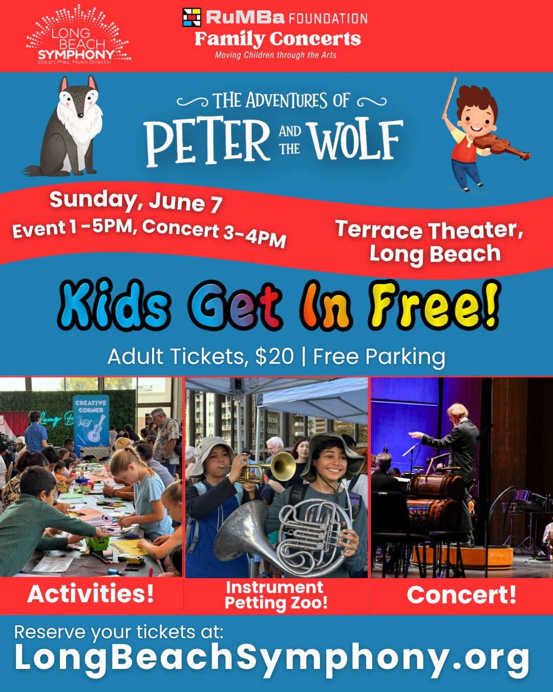 “Peter and the Wolf” Family Concert Event | 6/7/26 | Long Beach Symphony