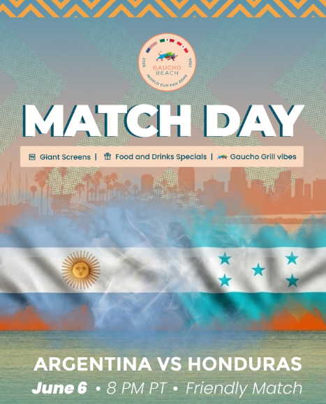 Gaucho Beach World Cup Watch Party: Argentina vs Honduras