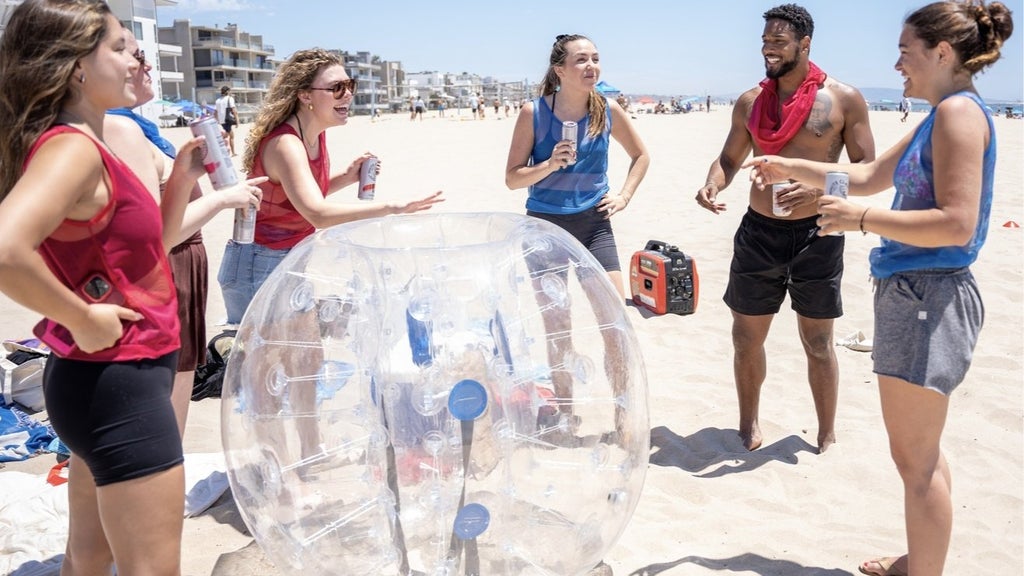 🤣 Human Bumper Balls! Beach Games, Laughs & Good Times