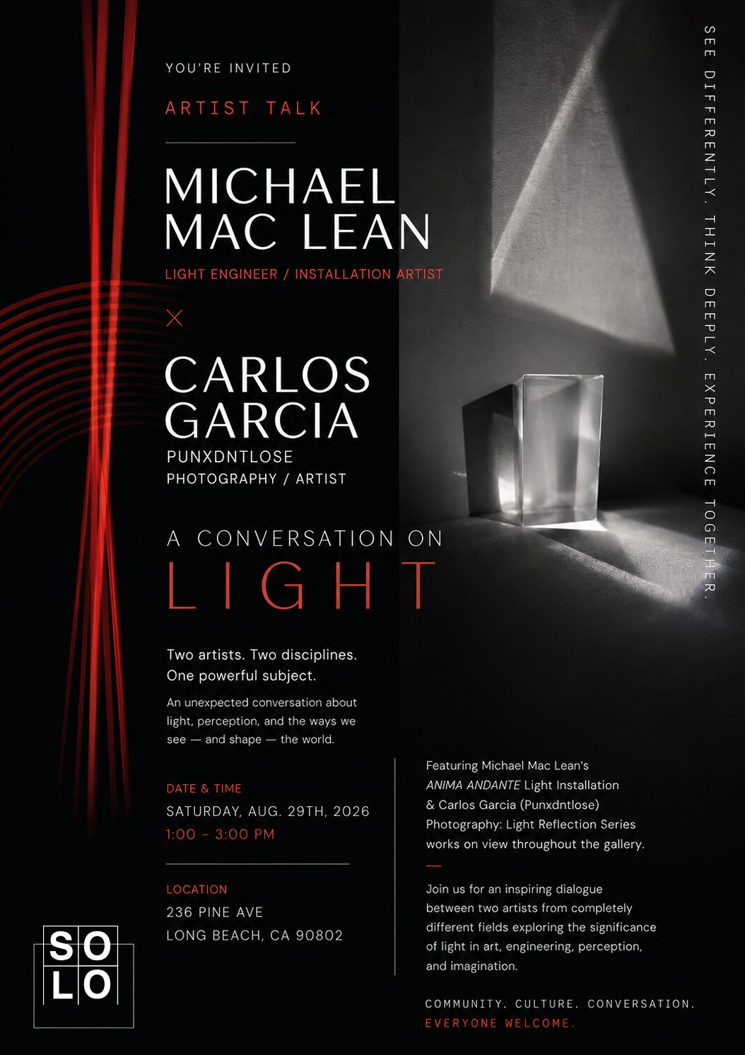 A Conversation on LIGHT- As an Art Form