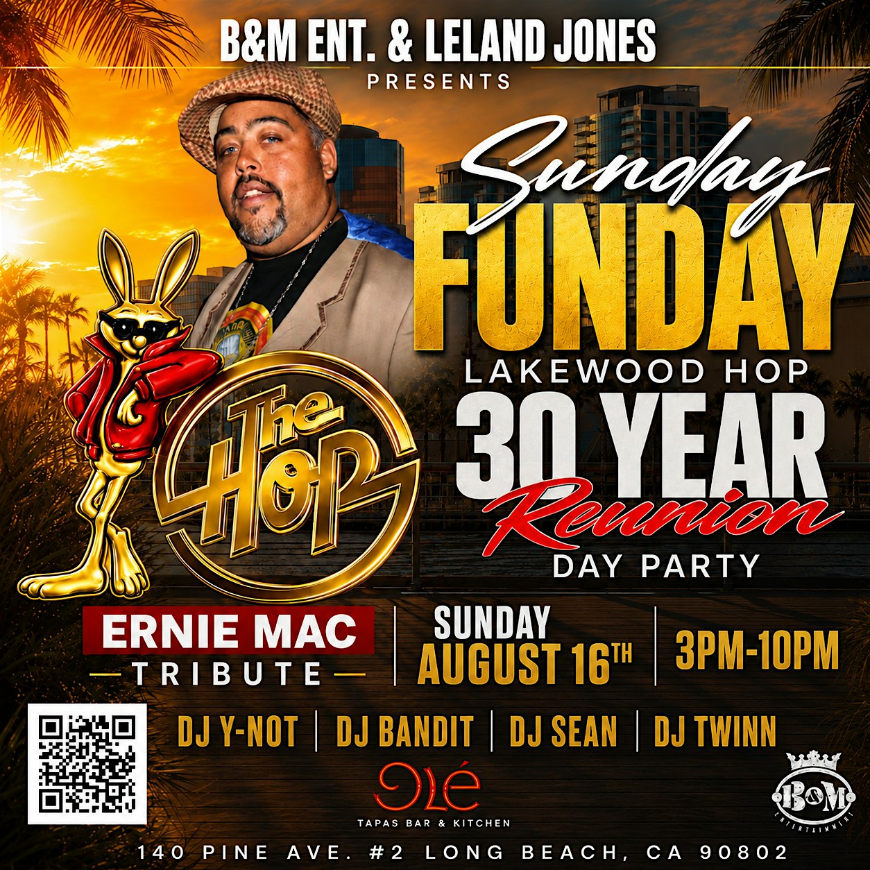 The Hop Sunday Funday 30 Year Reunion Day Party @ Ole