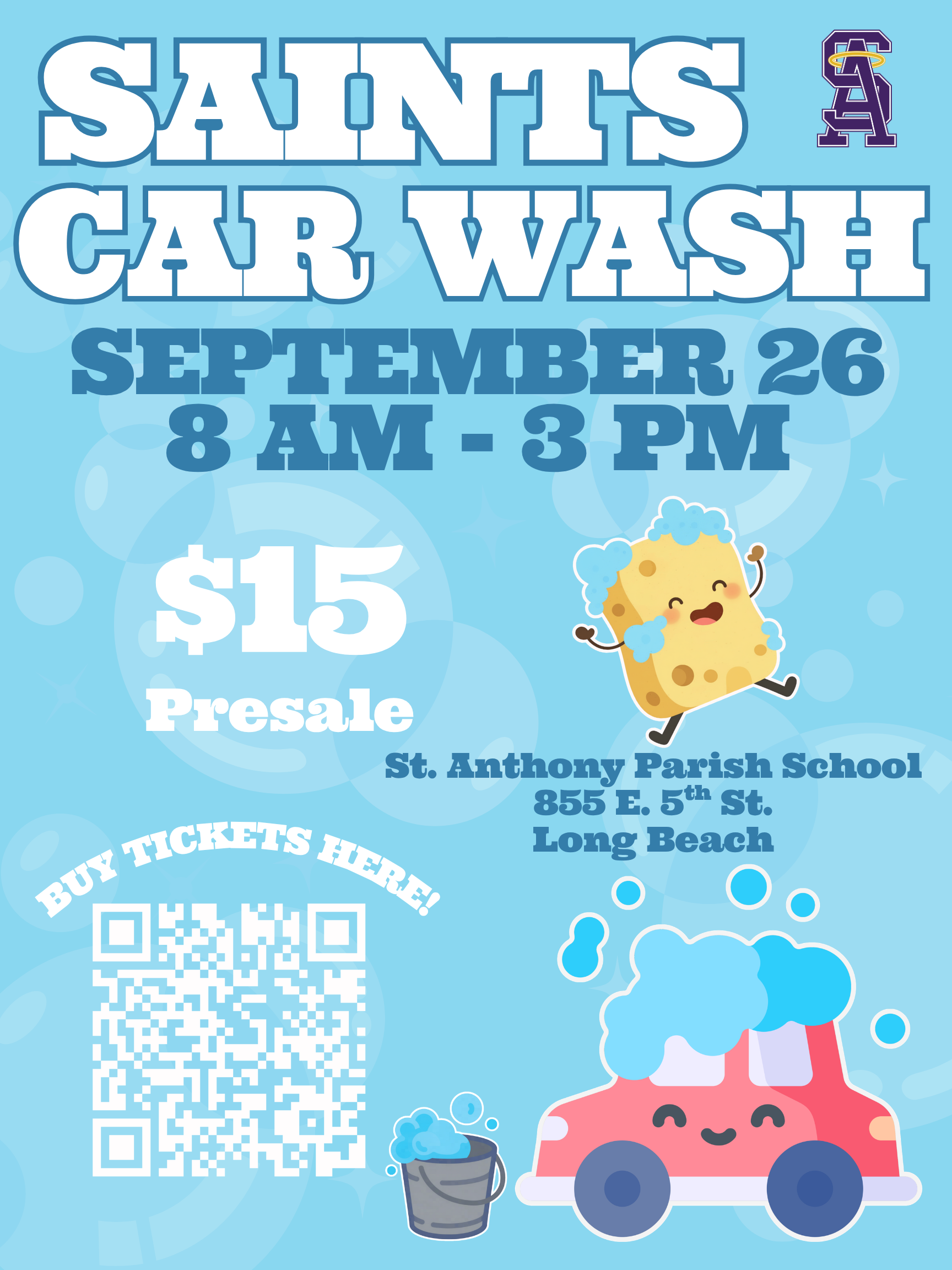 DTLB Neighborhood School Car Wash – St. Anthony Parish School