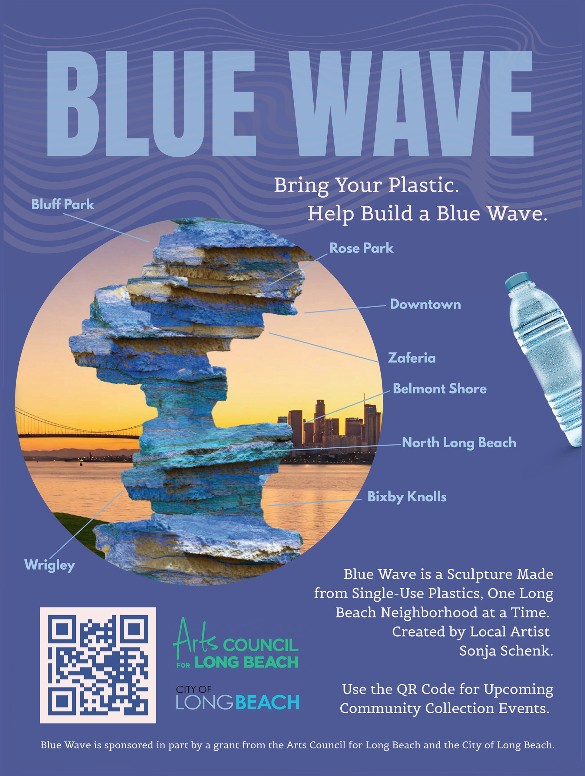 BLUE WAVE Plastic Collection Event at Artspace 3232 on the Long Beach Open Studios Tour Eastside weekend